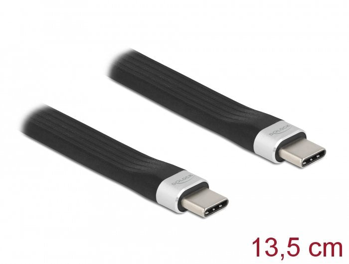 Delock Cable Flat Fpc USB-C - USB-C 13,5CM Pd 3A USB 3.2 GEN2