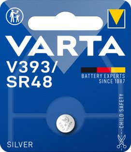 Varta Micro Battery Button Silver SR48 - V393 1,55V (blister 1 Unid) Ø7,9X5,4MM
