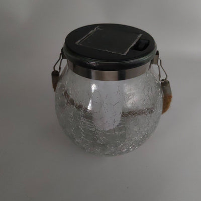 Solar-powered Crack Lamp For Outdoor Courtyards Made Of Glass
