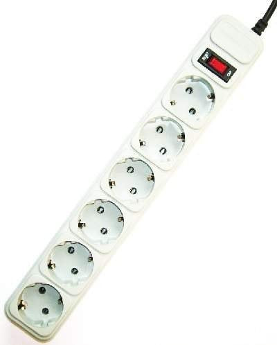 Gembird Power Strip 6 Plugs 3M — image 1