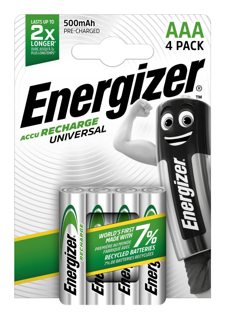 Energizer Universal Batteries Recargables 500MAH Aaa 4 Units