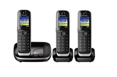 Panasonic KX-TGJ323 Phone Dect Black Identificador Llamadas — image 1