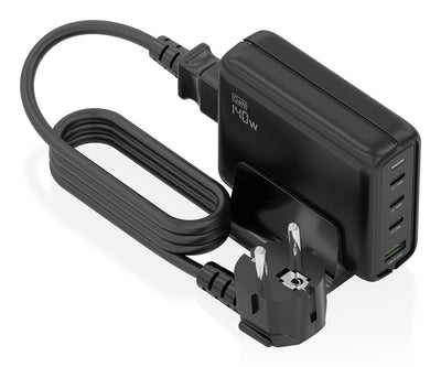 Aisens Charger Desktop GaN 140W, 3x USB-C PD 3.1 QC4.0 QC5.0, 1x USB-A QC3.0, Black — image 1