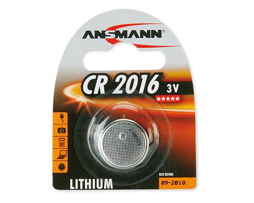 Ansmann Battery Button Litio CR-2016, 5020082