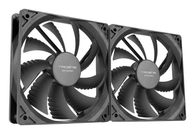 Tacens Fan PC Internal Anima AF12X2 12X12 14DB Fluxus Bearing Air-guide Low Ruido Pack 2 — image 1