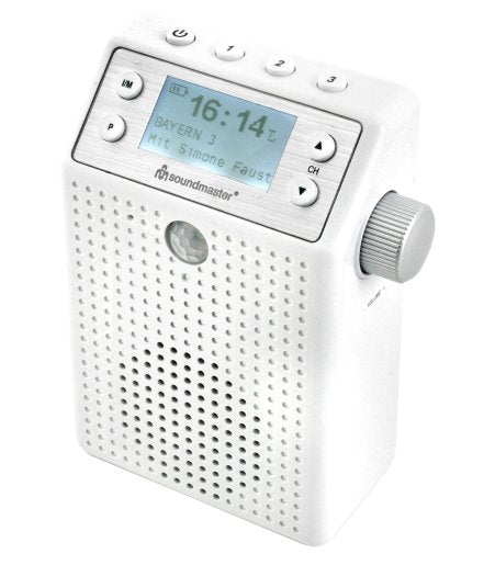Soundmaster DAB60WE Socket Radio Dab +, Fm Bluetooth, USB Hands-free Function, Incl. Microphone, Spla