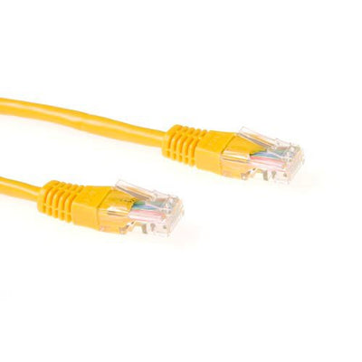 Yellow 20 Meter U UTP CAT.6 Patch Cable With RJ45 Connectors — image 1