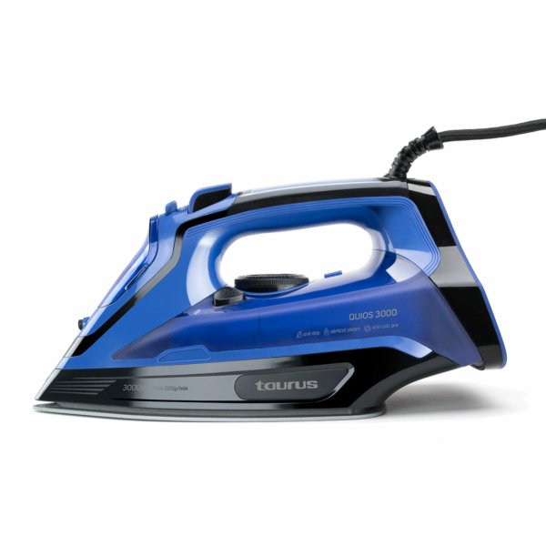 Taurus Quios 3000 Straightener Vapor-seco Soleplate Ceramic 3000W Black Blue