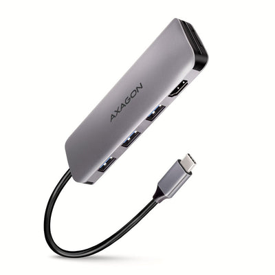 Axagon HMC-HCR3A 3x USB-A + HDMI + SD/microSD USB-C 3.2 Gen 1 Hub 20CM Alámbrico USB 3.2 Gen 1 (3.1 Gen 1) Typ — image 1