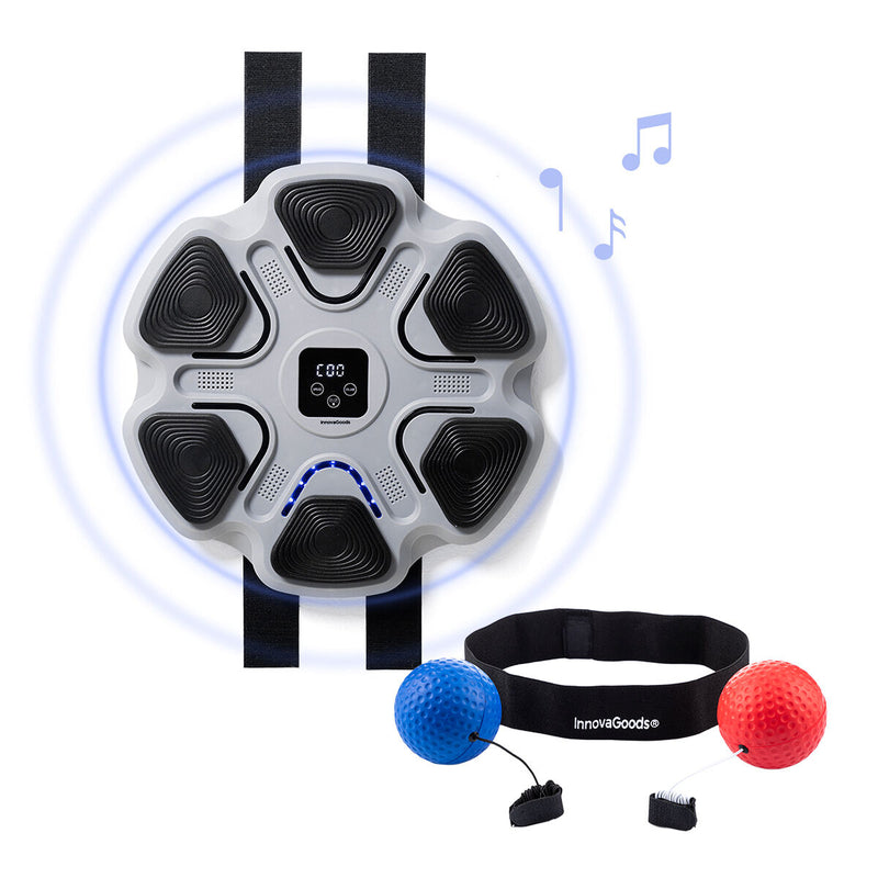 Pack Set of Training and Reflex Balls and Rechargeable Music Boxing Machine InnovaGoods