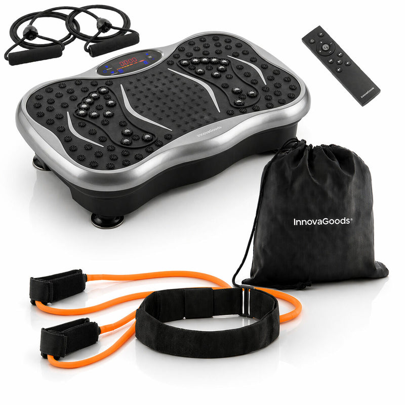 Vibration Platform Pack with Speaker, Remote Control and Belt with Resistance Bands InnovaGoods