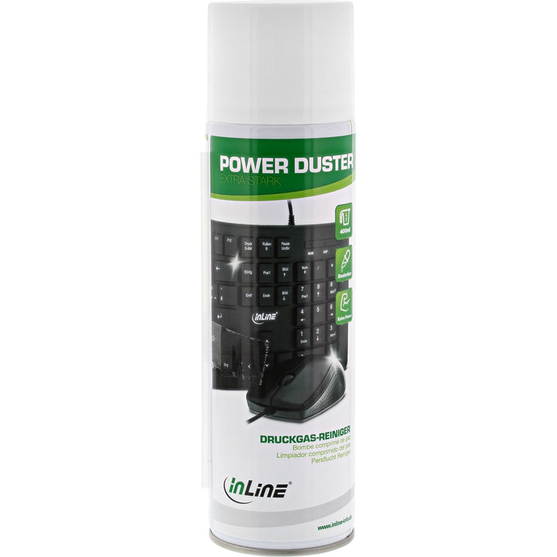 Inline Power De-duster Spray Cleaning High Presión PC / Server 400ML