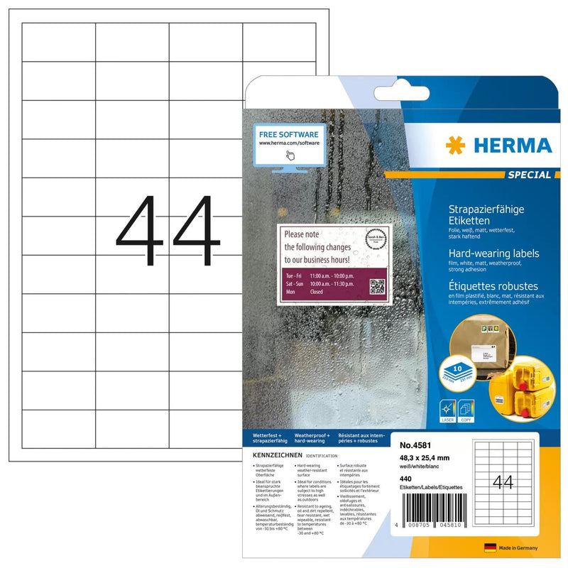 Herma 4581 Label Printer White Label Printer Self-adhesive