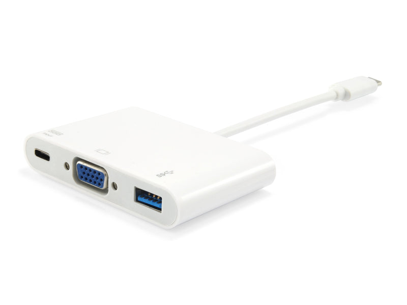 Cable Adapter USB-C Male a VGA Female / USB Type a 3.0 / USB-C Female REF.133462