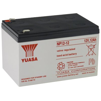 Global NP12-12 Battery 12V. Capacity 12AH. Connection Terminal Faston 6,35
