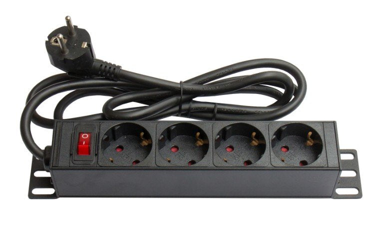 Alcasa GC-N0075 Base Múltiple 4 Salidas AC Indoor Black Red