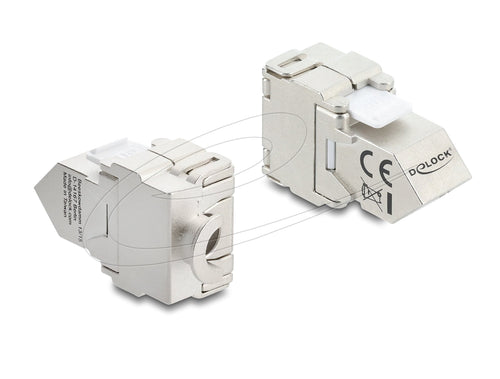 Delock Keystone Módulo RJ45 Connector Female a Lsa CAT.6A 45° Angulado Connector Female Apantallado 180° Guía  — image 1