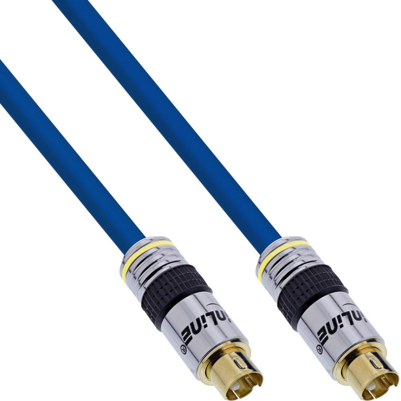 Inline Cable Video S-vhs Premium Mini Din 4 Pines Male a Male 5M