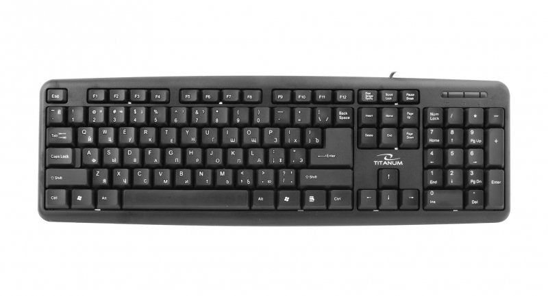 Keyboard English Ruso Esperanza TKR101 USB QWERTY Black