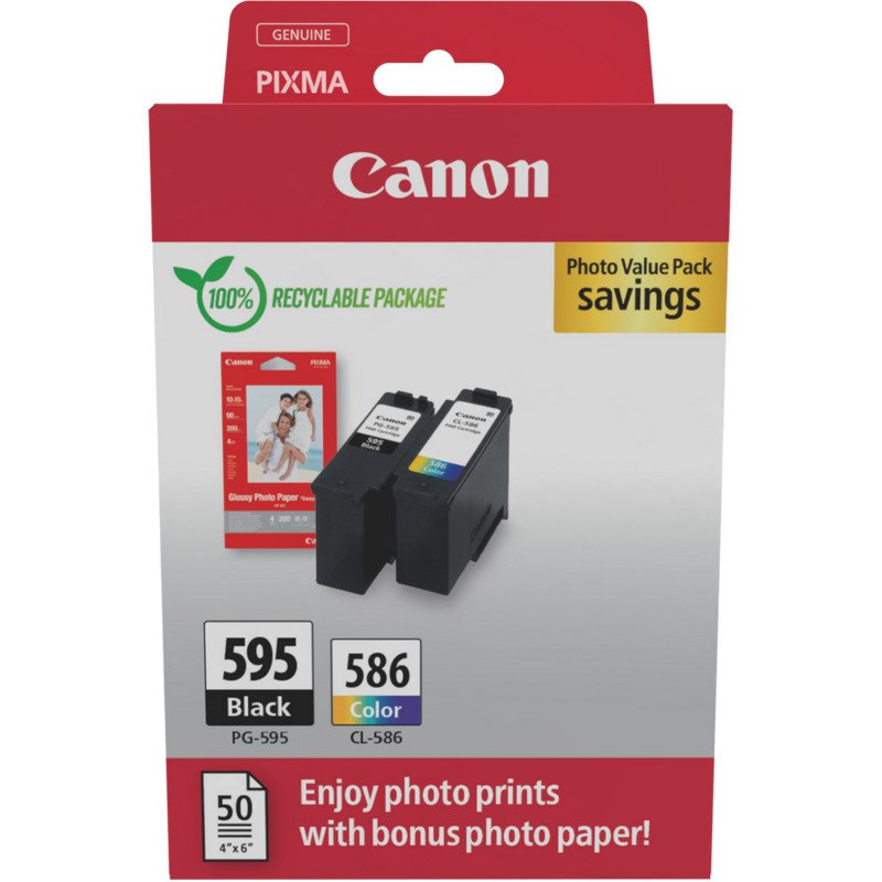Canon Ink PG-595 CL-586 Photo Value Pack