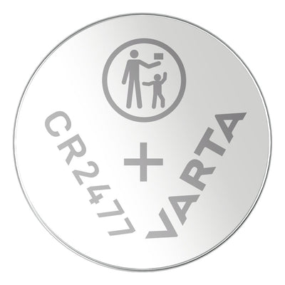 Varta Cr 2477 Battery Button Litio, 3V, 1 Pieces Silver 13G — image 1