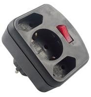 Rev Combi Adapter, 2 + 1 Fold Adapter And Inversor Power 3500W Black