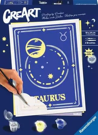 Ravensburger Creart - Signo Zodíaco Tauro, Pintura 23734 — image 1