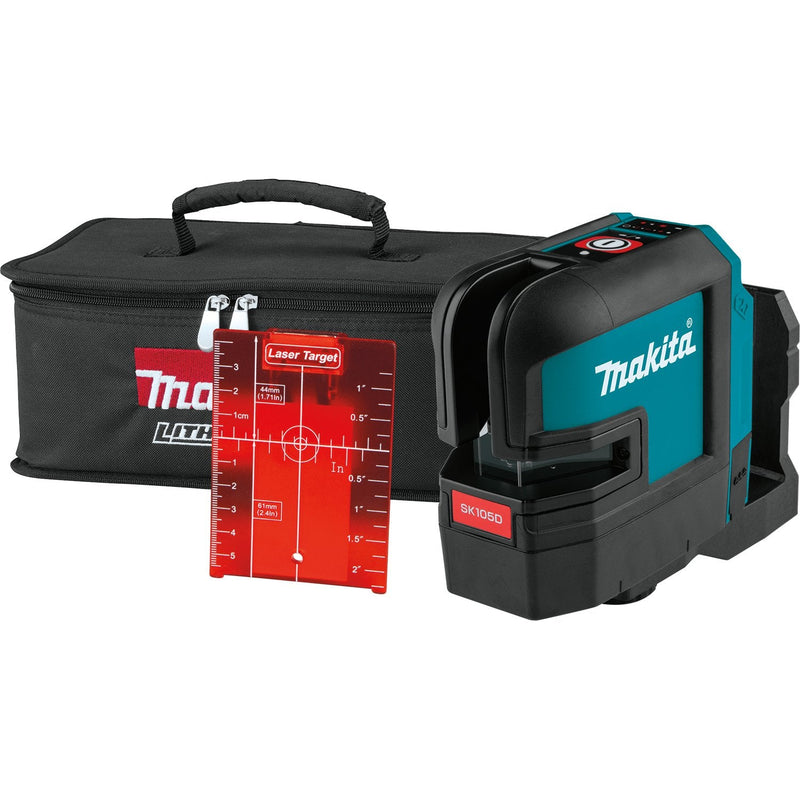 Makita SK105DZ Nivelador Láser And Alineador Level Line 25M, Láser Líneas Cruzadas Black/Blue 25M, 3MM/M, 4°,