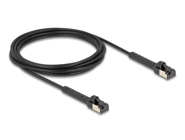 Delock RJ45 Slim Network Cable CAT.6A U FTP Acodable Black 3M