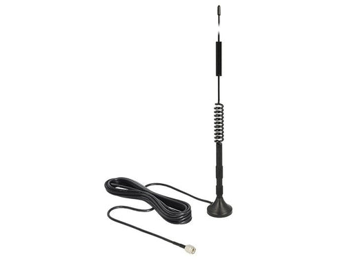 Delock LTE Antenna Sma Connector Male 5 dBi Starr Omnidirektional With Magnética Standfus And Cable Connection — image 1