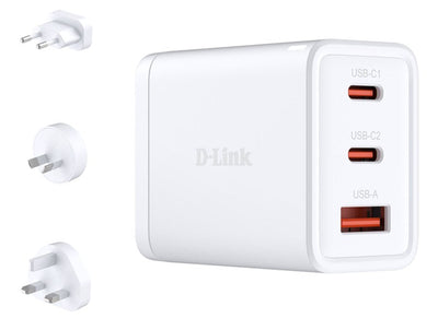 Charger GaN Dlink DCP-651 65W USB-C1/C2 USB-A Max. 1,5A 110-240V — image 1