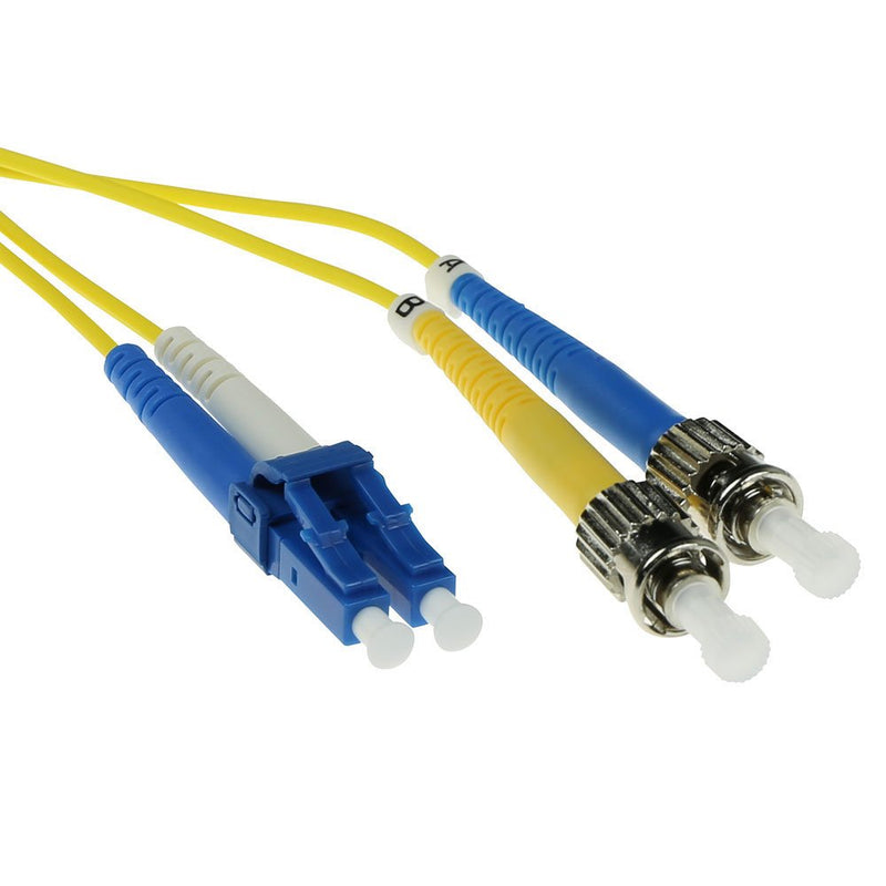 30 Meter Lszh Singlemode 9 125 OS2 Fiber Patch Cable Duplex With Lc And St Connectors