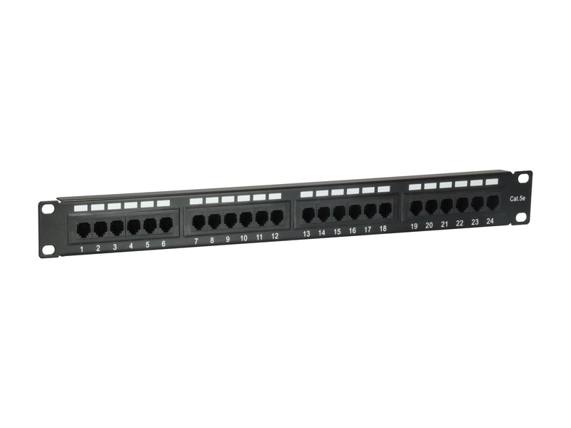 Equip 235325 Patchpanel 24x RJ45 CAT.5E 19 1HE Black