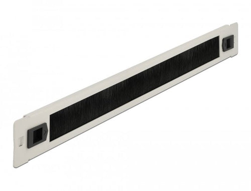 Delock Strip Brush Administración Cables 19 Without Tools 1U Grey — image 1
