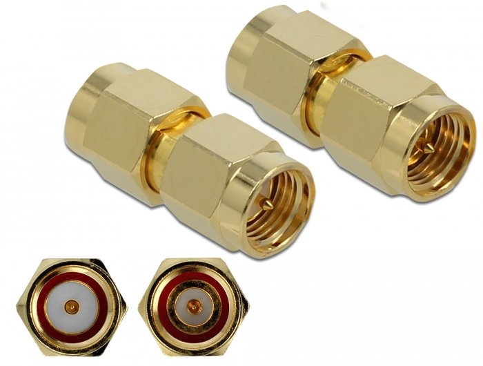 Delock Adapter Sma Connector Male a Sma Connector Male 10GHZ