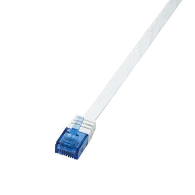 Logilink Flach Patchkabel RJ45 U/UTP CAT.6 1.00M White — image 1