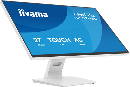 Iiyama Prolite T2752MSC-W1AG Screen PC 68,6CM (27) 1920 X 1080 Pixels Full HD LCD Screen Touchscreen White — image 1
