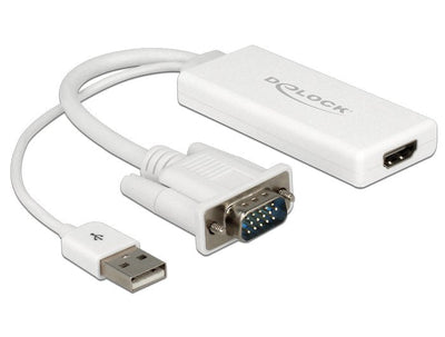 Delock Adapter VGA a HDMI With Audio USB 62460 — image 1