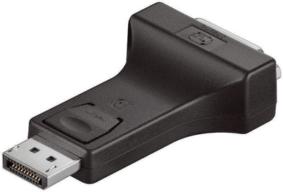 Adapter DisplayPort Connector Male An DVI-i 24 + 5 Connector Female 24K Chapado Oro Contactos, Black — image 1