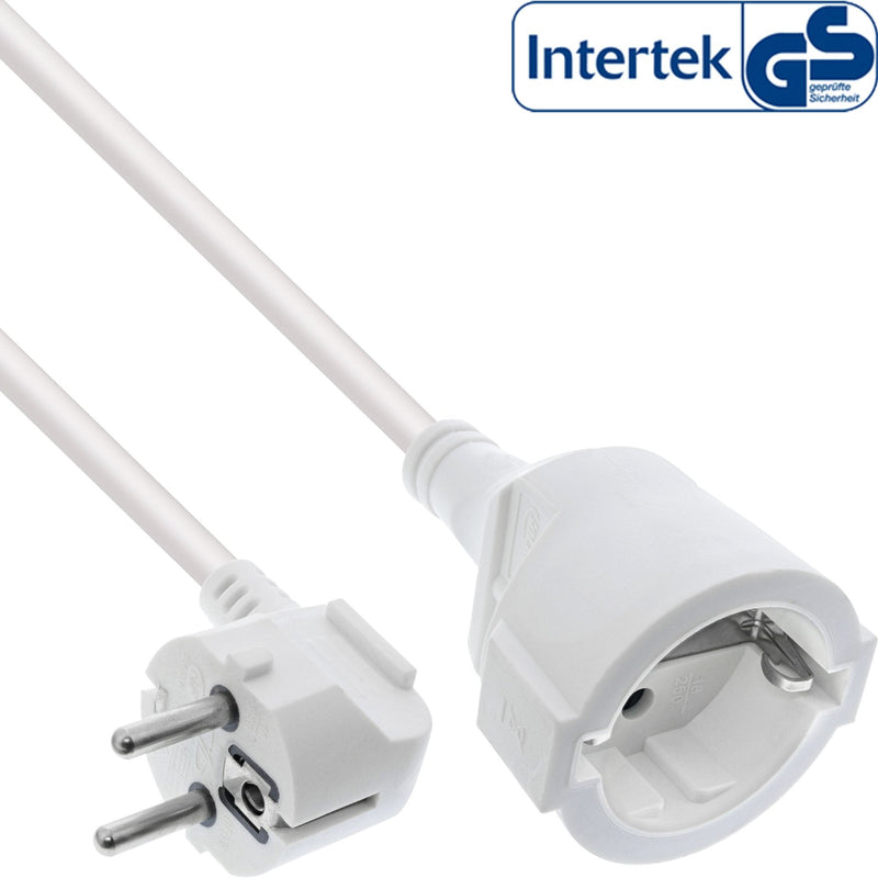 Inline® Power Cable Extensión Angeld Type F White 1M