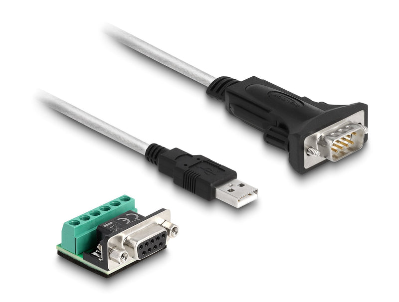Delock 63465 Adapter USB 2.0 Tipo-a a 1 X Serie RS-422/485 Male With Bloque Terminals 6 Pines 5V 1,8M