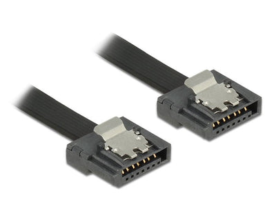 Delock Cable SATA III - SATA 0.20M Flexi Black — image 1