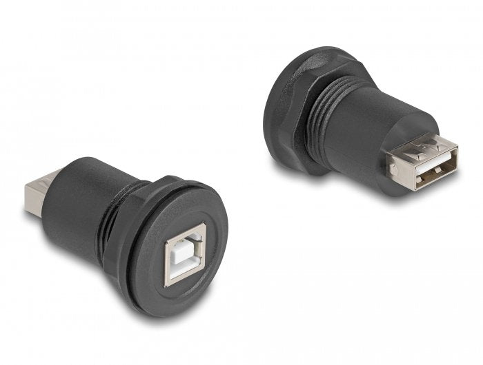 Delock 66744 Connector USB 2.0 Tipo-b a USB 2.0 Tipo-a Integrado Black