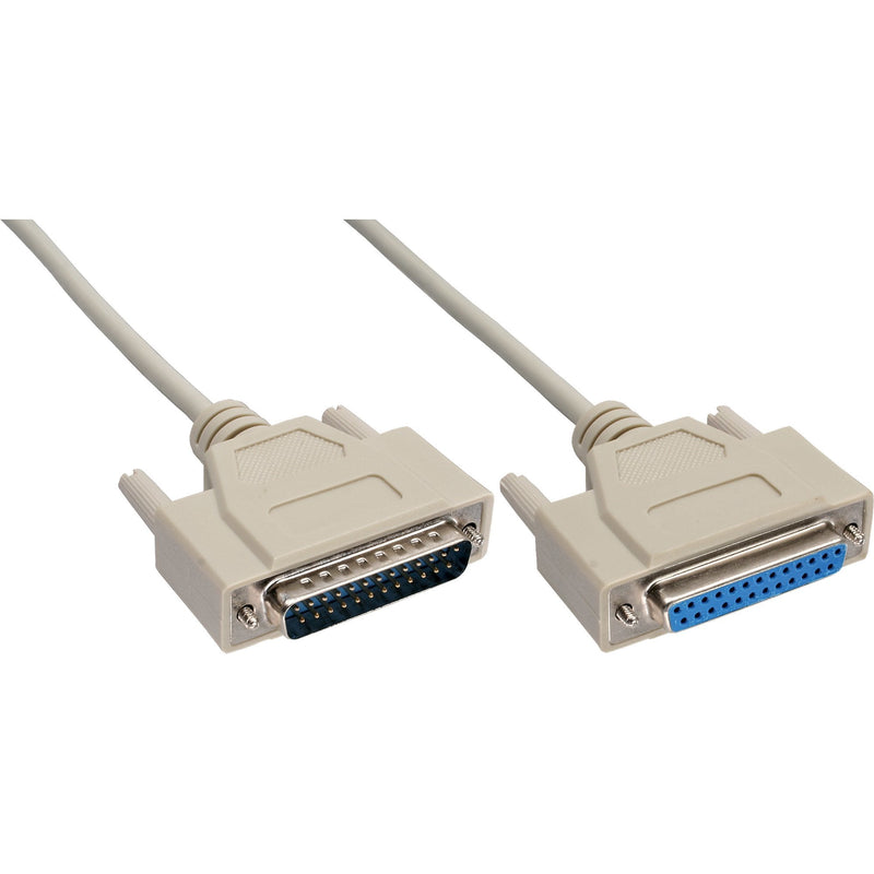 Inline Cable Serie Moldeado DB25 Male a Female Grey 20M