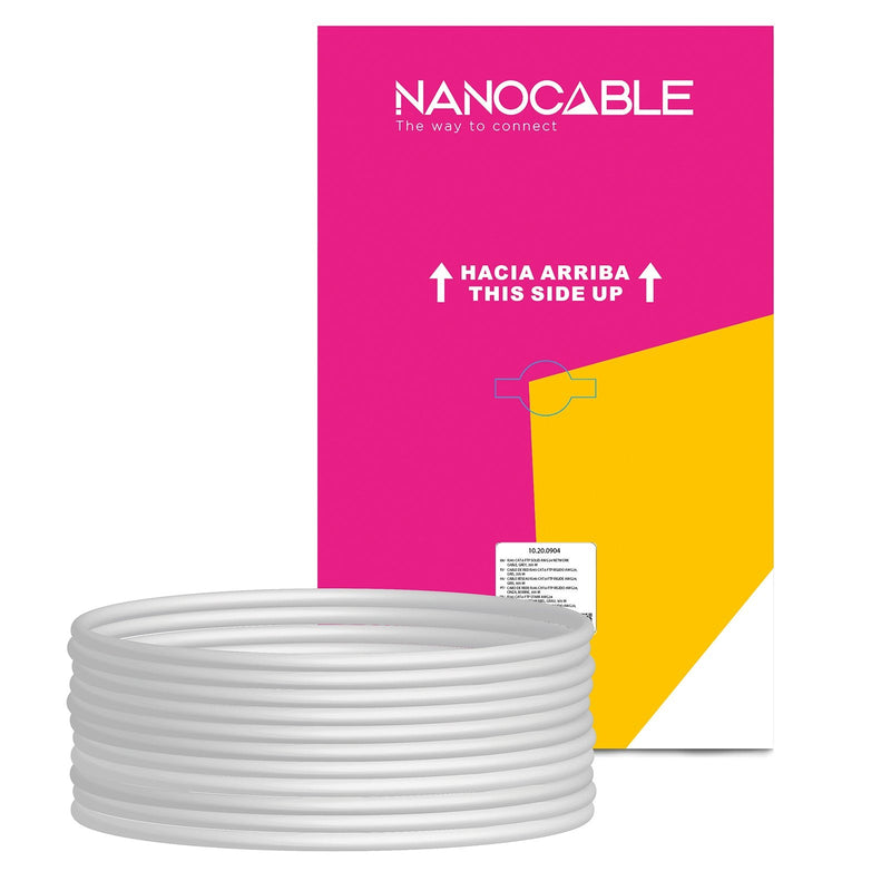 Nanocable Bobina Network Cable Rigido RJ45 CAT.6 FTP AWG24 305M - Grey