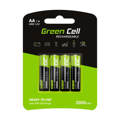 Batteries Recargables Greencell Aa 2000MAH (4 Pcs) — image 1