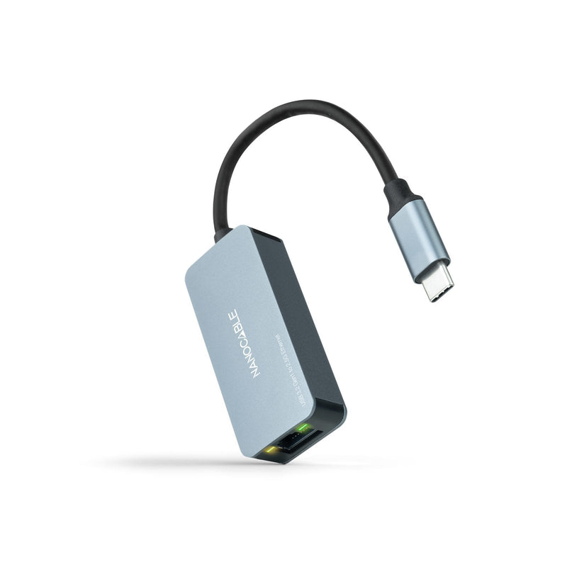 Nanocable Converter USB-C 3.2 GEN1 Ethernet 2.5G 15CM - Grey