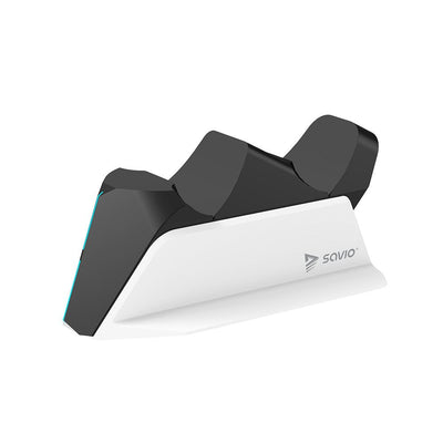 Savio GCS-01 Estación Charging Double Pads PS5, Dual Sense, Usb, Black — image 1