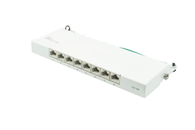 Good Connections Patchpanel CAT.6A 8-PORT 0,5 He Reinweiss — image 1