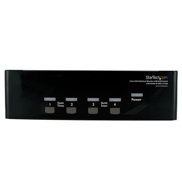 StarTech Conmutador Switch KVM 4 Computers 2 Mon